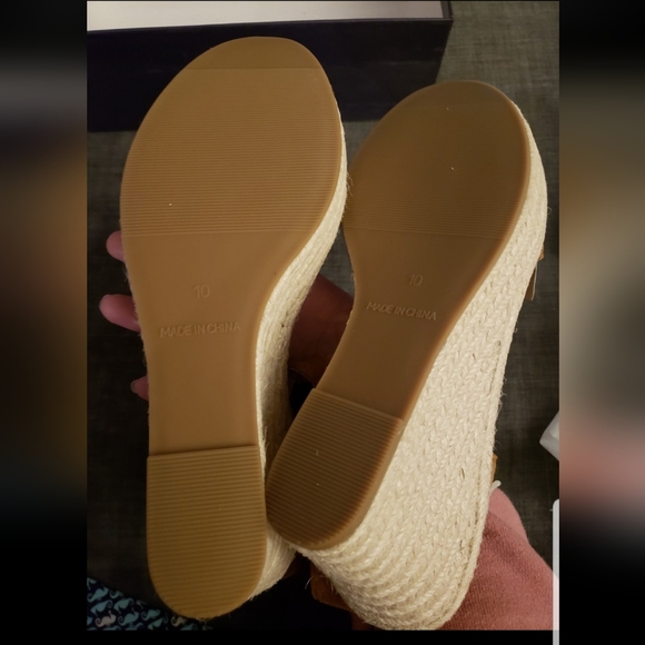 VICKI·VICKI Women's Platform Sandals Wedge Ankle Strap Open Toe Sandals - Picture 5 of 8